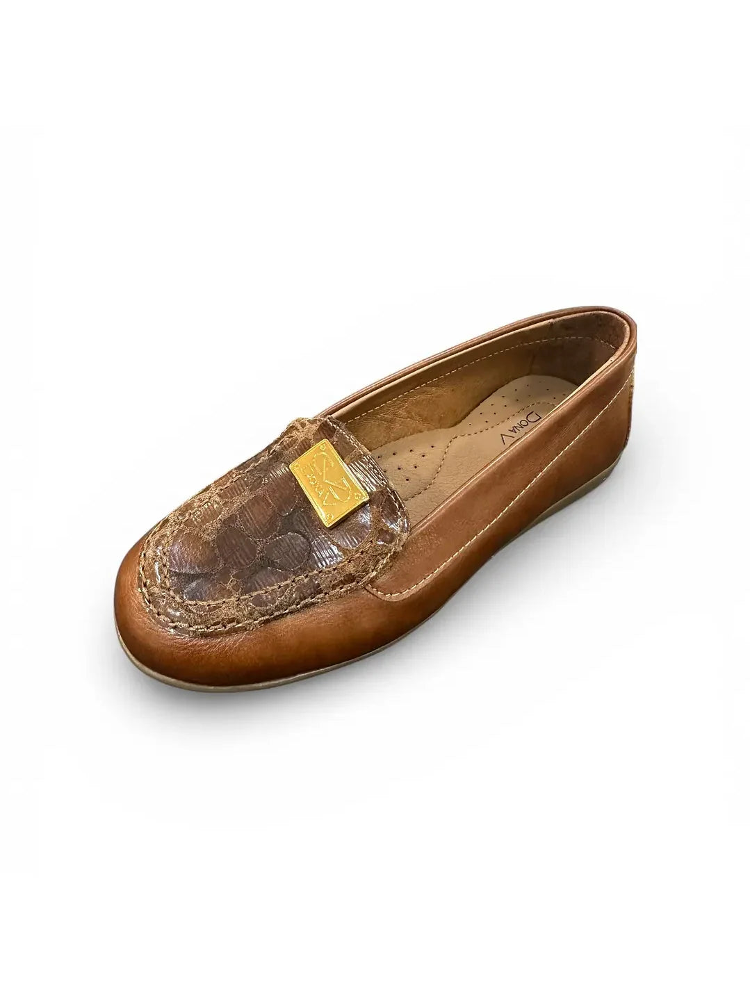 Mocassin camel pele Dona V
