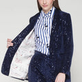 Blazer Vilagallo com brilho e lantejoulas