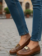 Mocassin camel pele Dona V