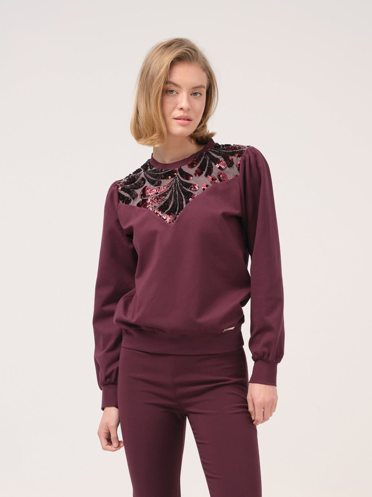 Camisola com lantejoulas Cristina Barros – imagem 2