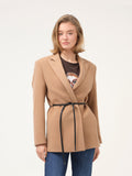 Blazer de fazenda com cinto Cristina Barros