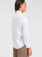 Camisa branca Vilagallo Cat com gato bordado – imagem 3