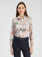 Camisa Vilagallo estampada Madrid Twill – imagem 4
