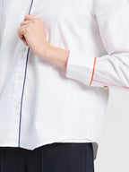 Camisa branca Vilagallo Contrast Piping – imagem 3