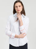 Camisa branca Vilagallo Contrast Piping