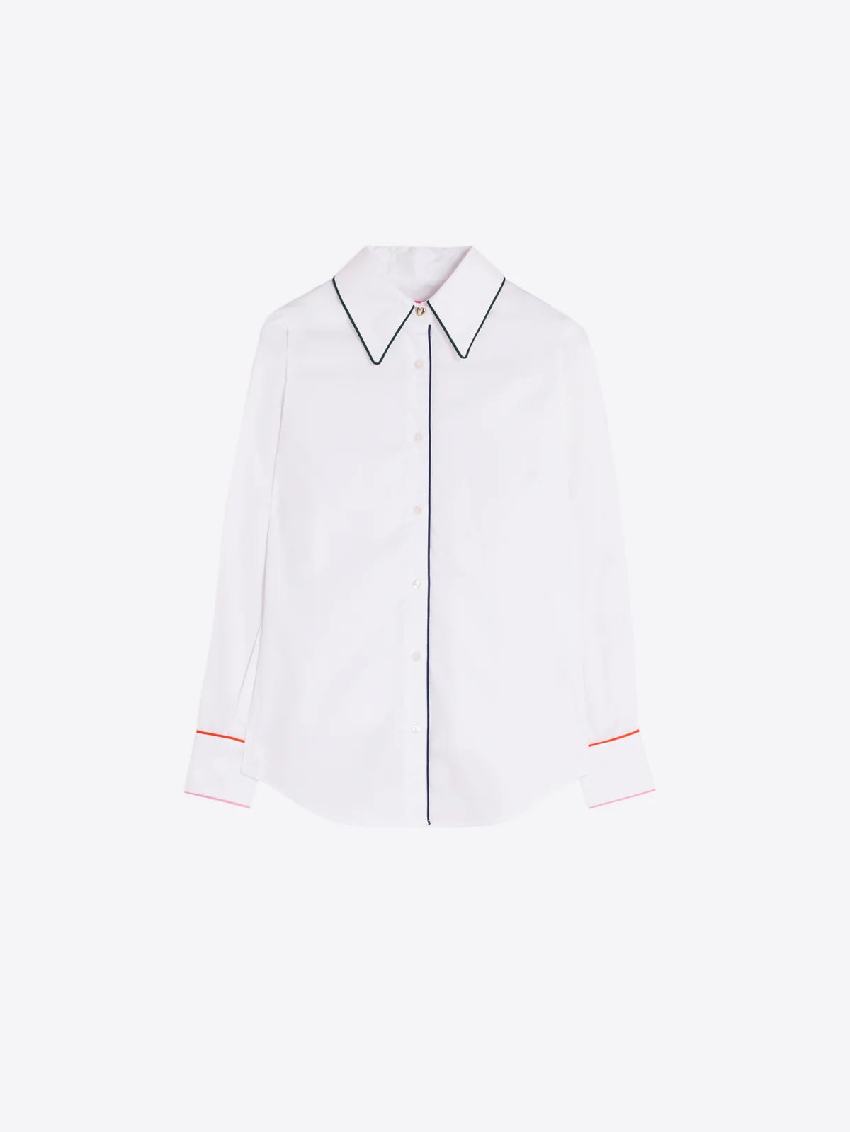 Camisa branca Vilagallo Contrast Piping – imagem 4