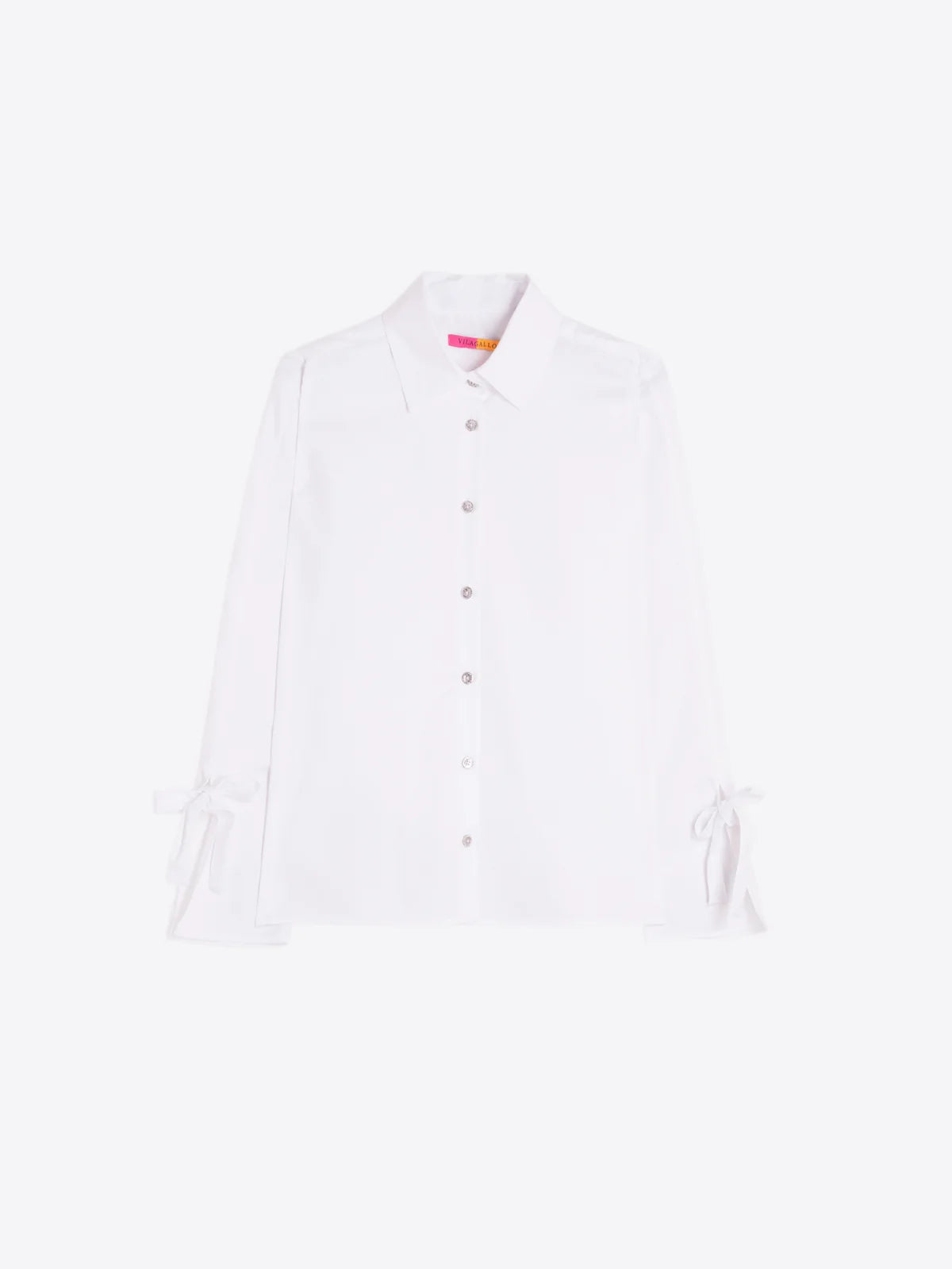 Camisa branca Vilagallo com laços nos punhos – imagem 4