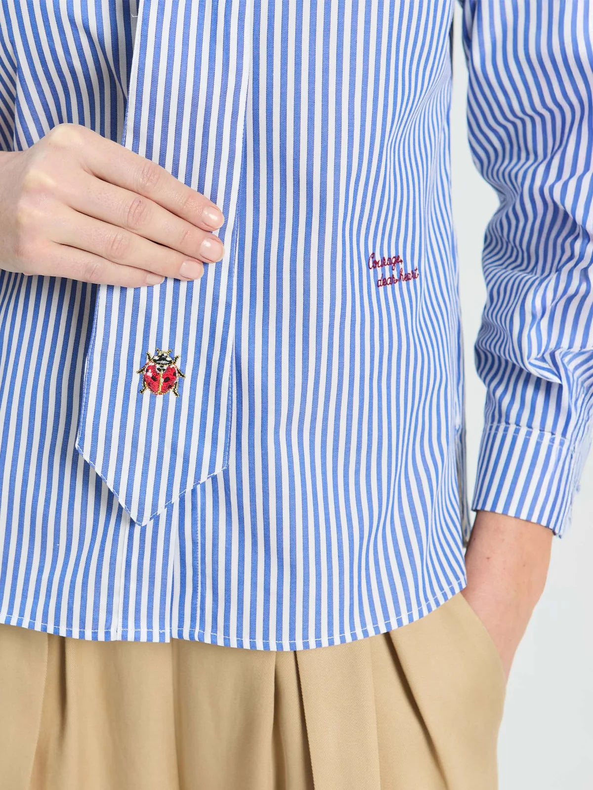 Camisa de riscas Vilagallo Joaninha – imagem 2
