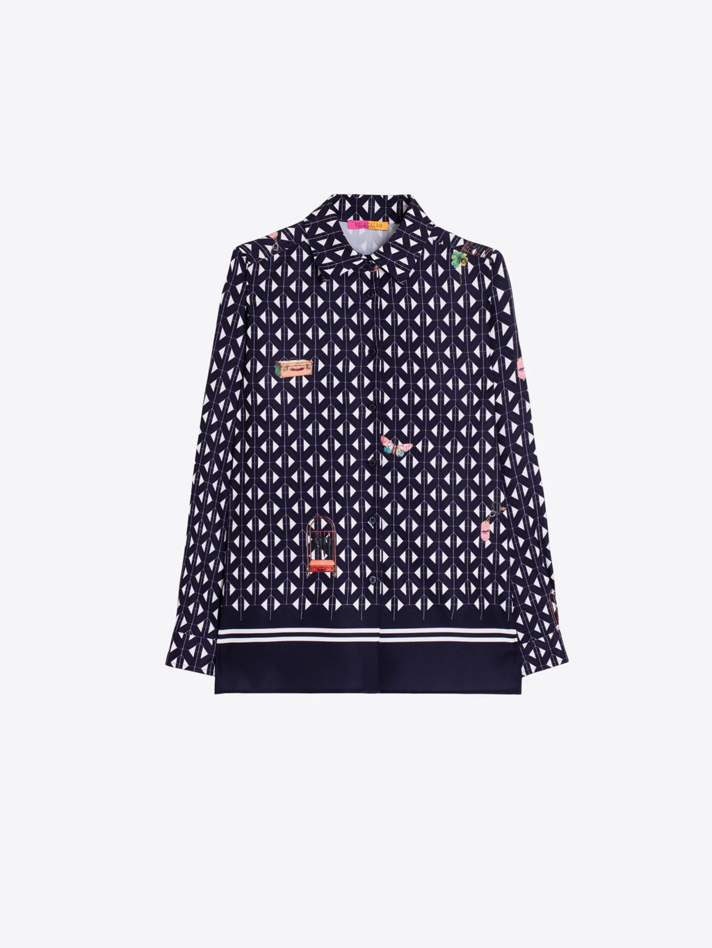 Camisa Vilagallo com padrão geométrico – imagem 4