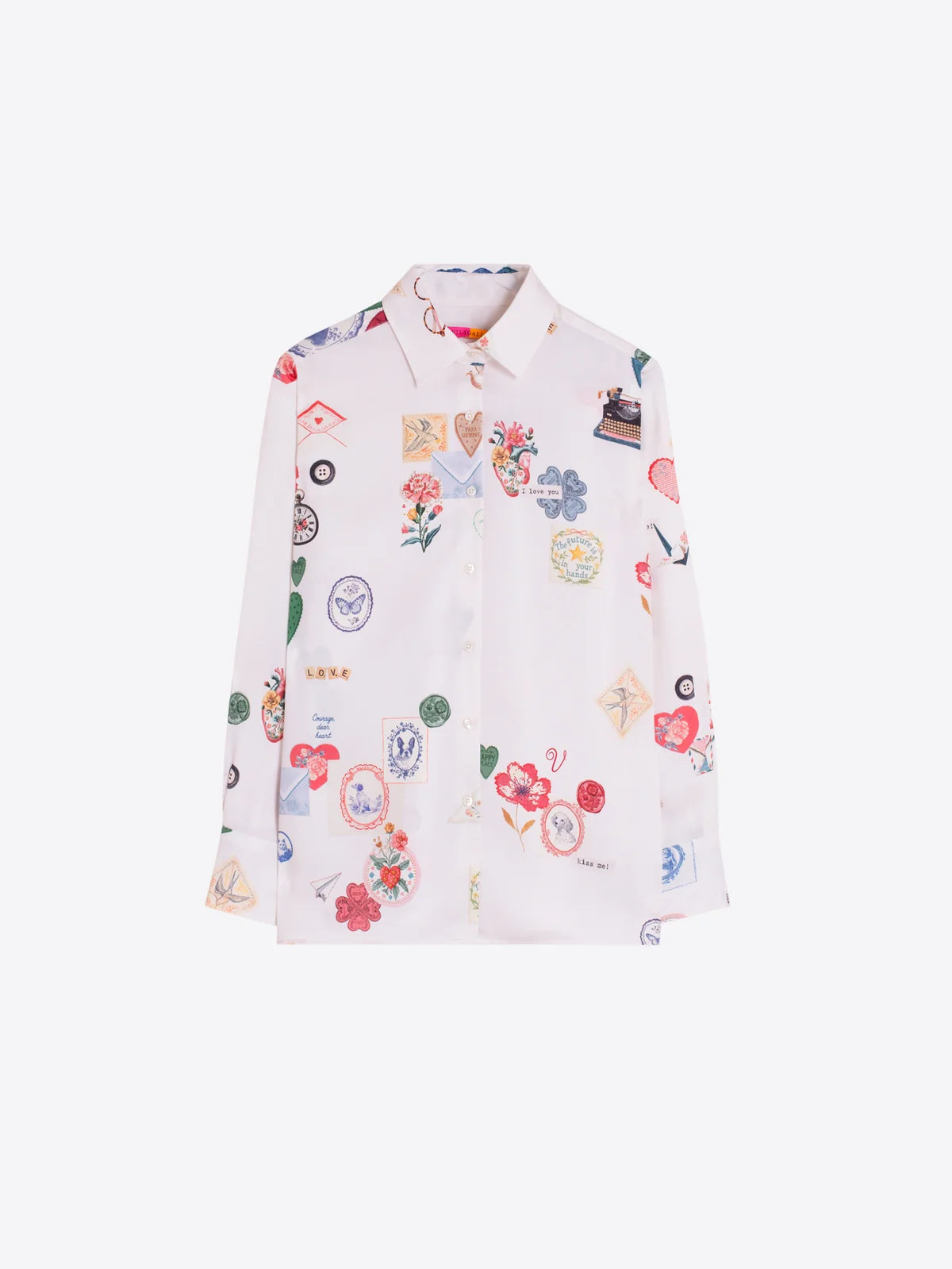 Camisa branca Vilagallo Multicolor Love – imagem 3