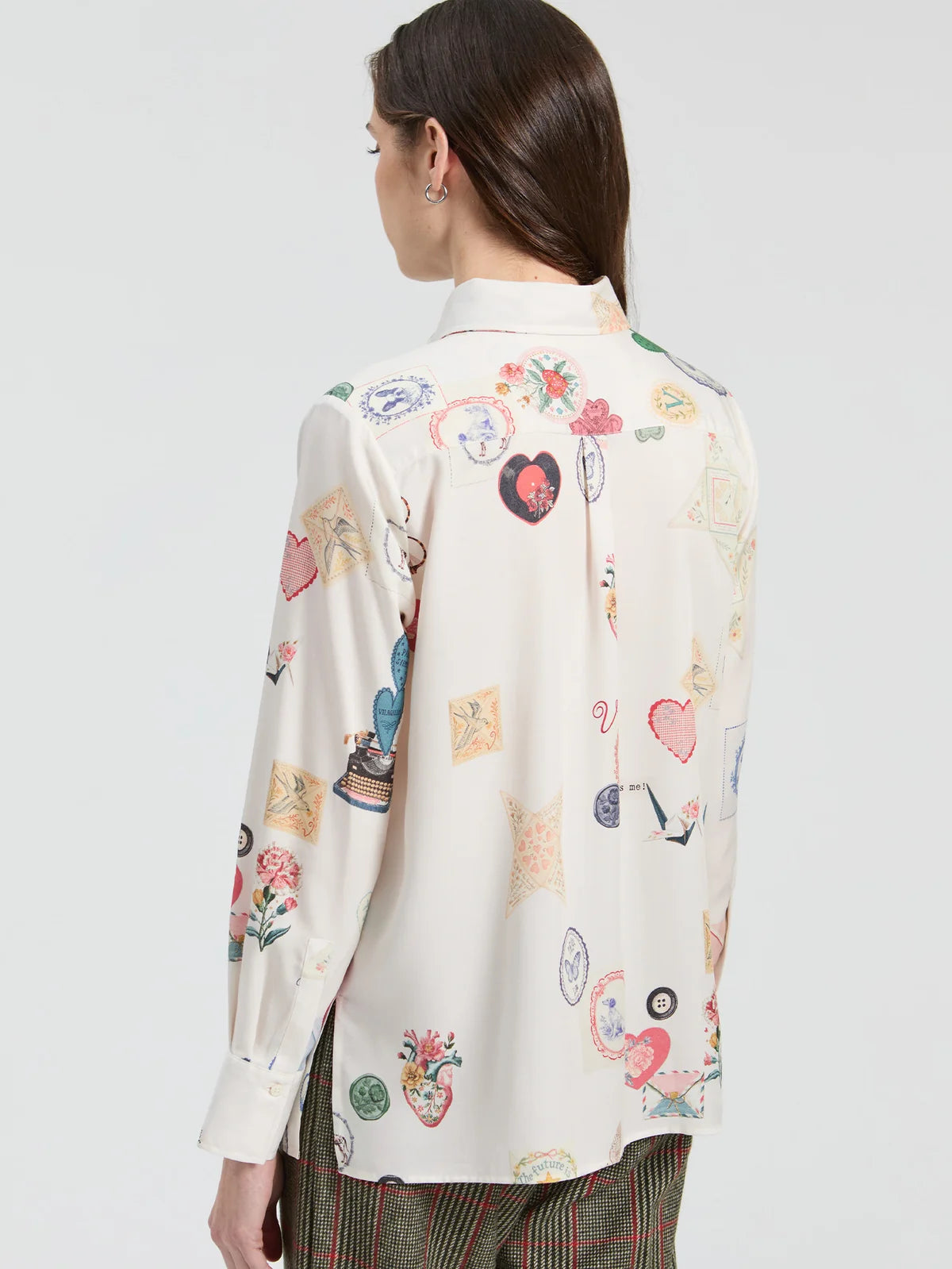 Camisa branca Vilagallo Multicolor Love – imagem 4