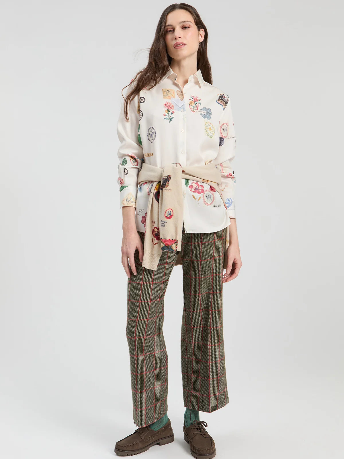 Camisa branca Vilagallo Multicolor Love – imagem 2