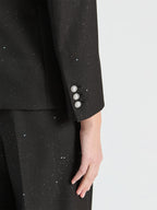 Blazer preto Vilagallo com detalhes prateados – imagem 2