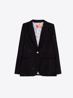 Blazer preto Vilagallo com detalhes prateados – imagem 3