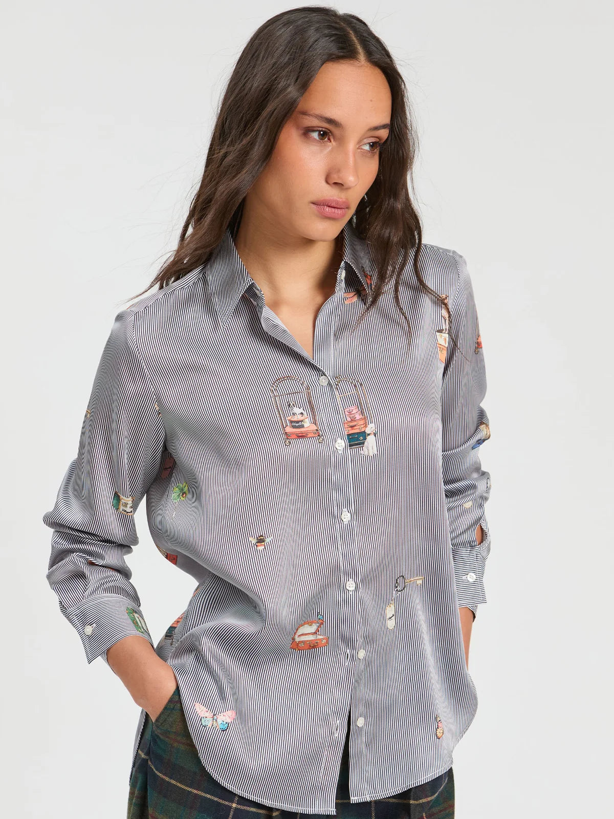 Camisa de riscas Vilagallo Hotel