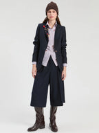 Blazer Vilagallo azul-marinho com aplicações – imagem 2