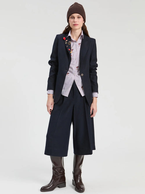Blazer Vilagallo azul-marinho com aplicações – imagem 2
