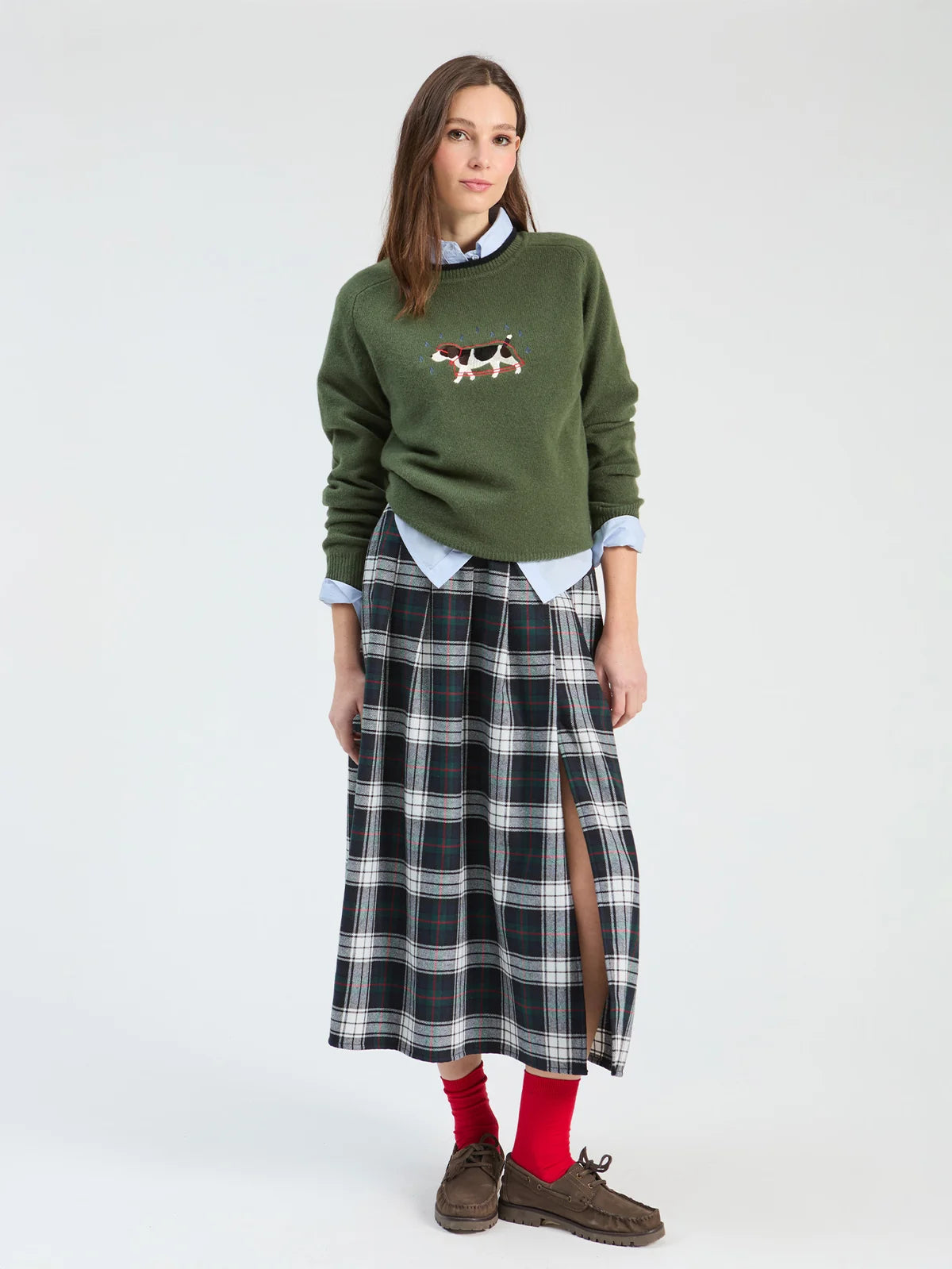 Camisola de malha verde Vilagallo Dog – imagem 2