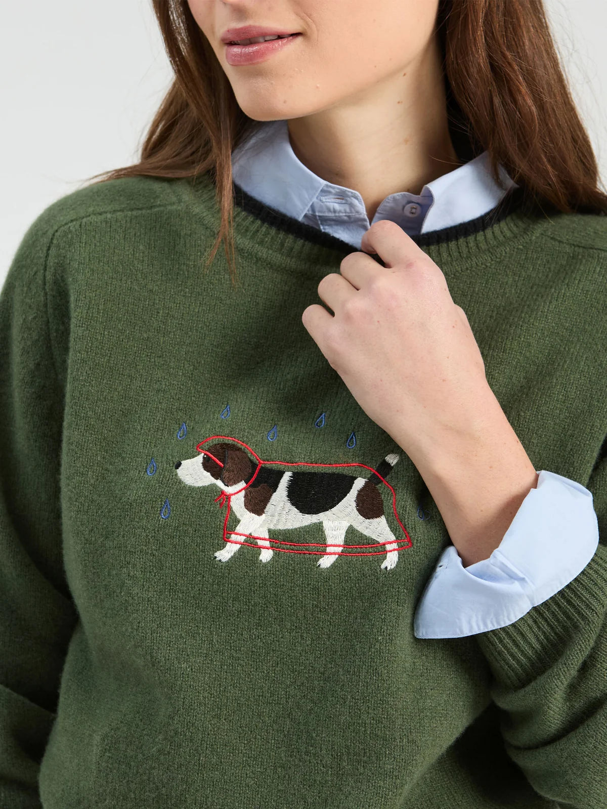 Camisola de malha verde Vilagallo Dog