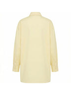 Camisa amarelo manteiga com aplicações Maïttè