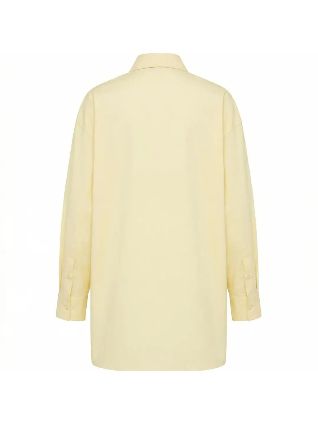 Camisa amarelo manteiga com aplicações Maïttè