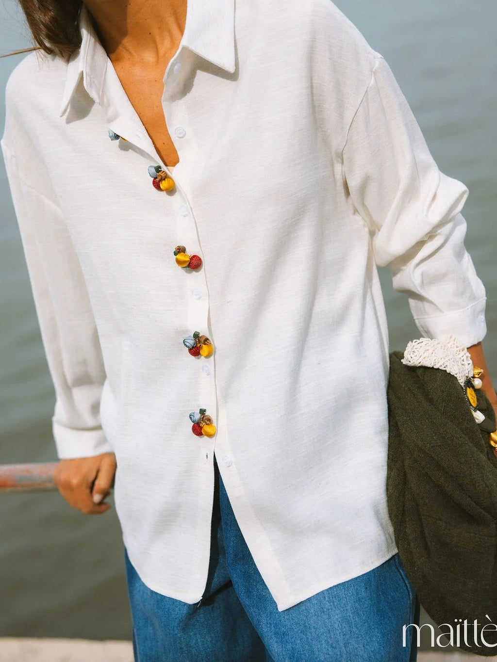 Camisa Creme Maitte
